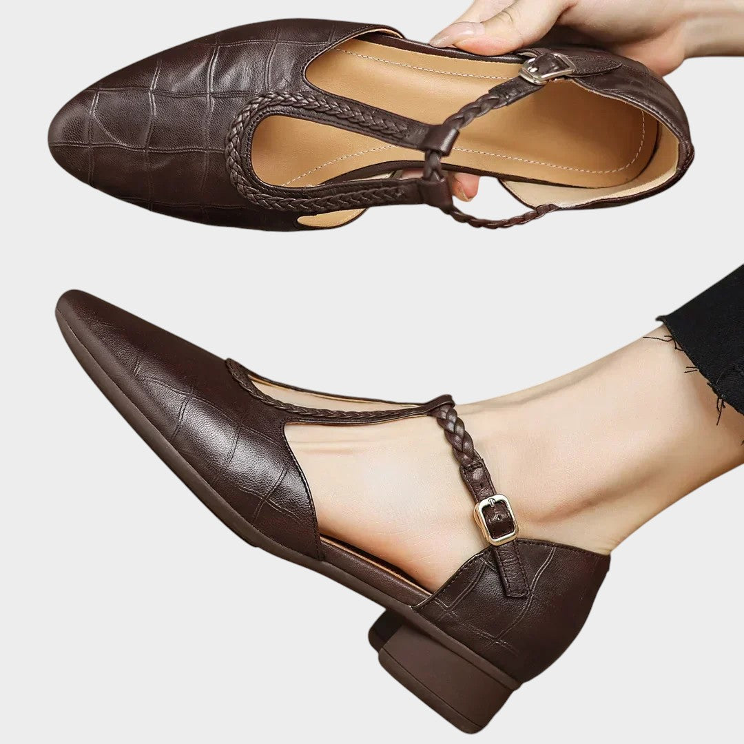 Moderne Hochwertige Mary-Jane Schuhe mit rutschfester Sohle für Damen | Elena -1