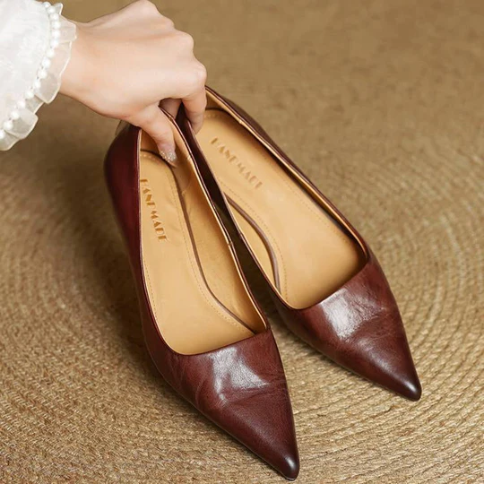 Klassische Hochwertige Schuhe mit Absatz für Damen | Elegante Versátil -7