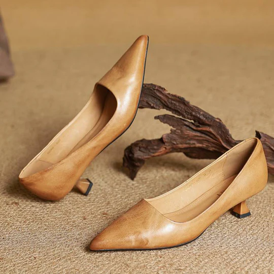 Klassische Hochwertige Schuhe mit Absatz für Damen | Elegante Versátil -10