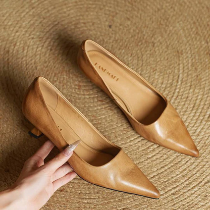Klassische Hochwertige Schuhe mit Absatz für Damen | Elegante Versátil -11