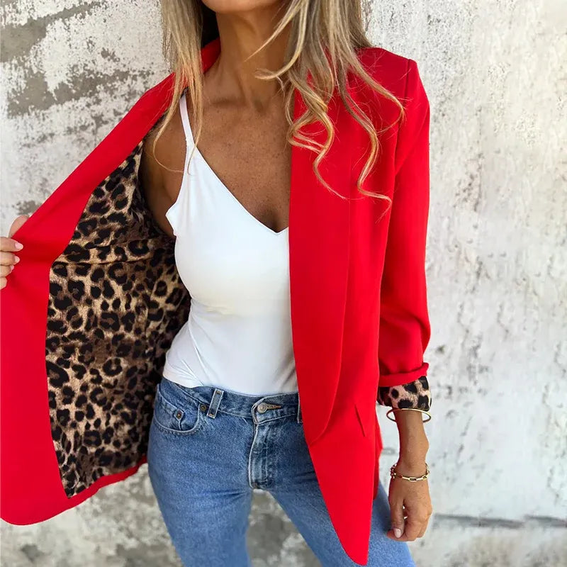 Stilvolle Hochwertige Jacke mit Print für Damen | Elegante -3