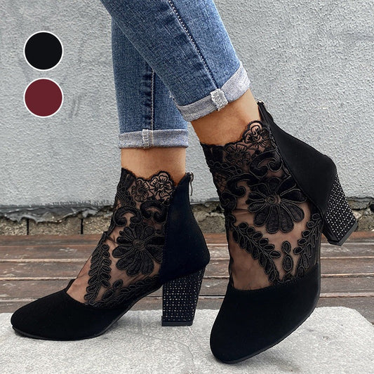 Moderne Hochwertige Absatzschuhe mit Blumenmuster für Damen | Sofisticados -1