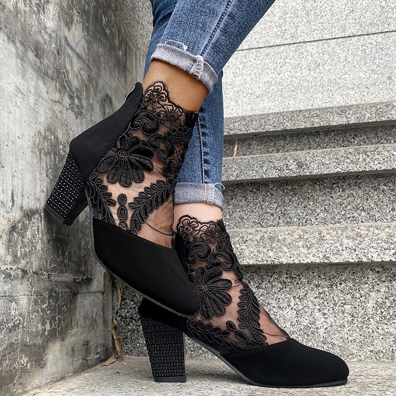 Moderne Hochwertige Absatzschuhe mit Blumenmuster für Damen | Sofisticados -5