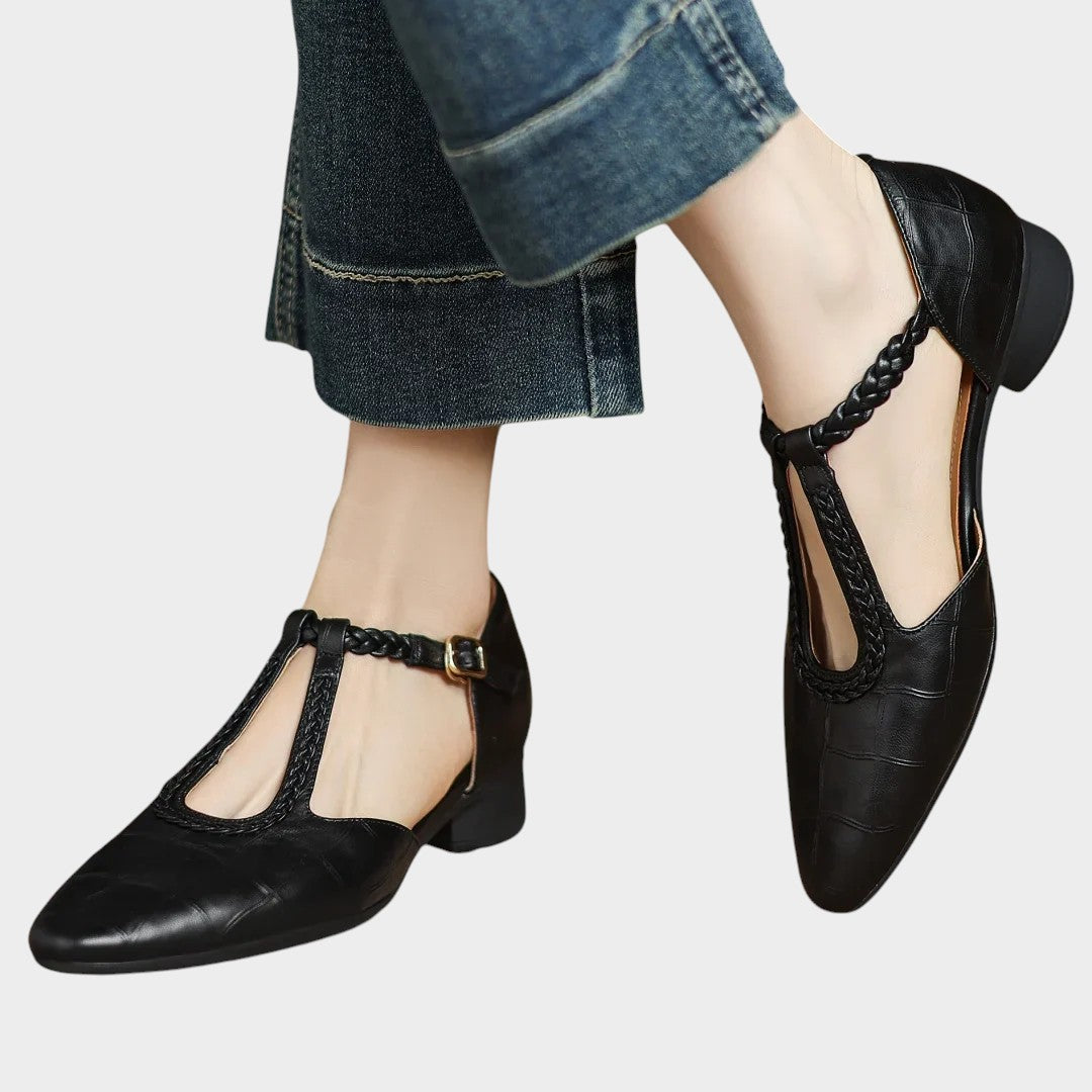 Moderne Hochwertige Mary-Jane Schuhe mit rutschfester Sohle für Damen | Elena -5