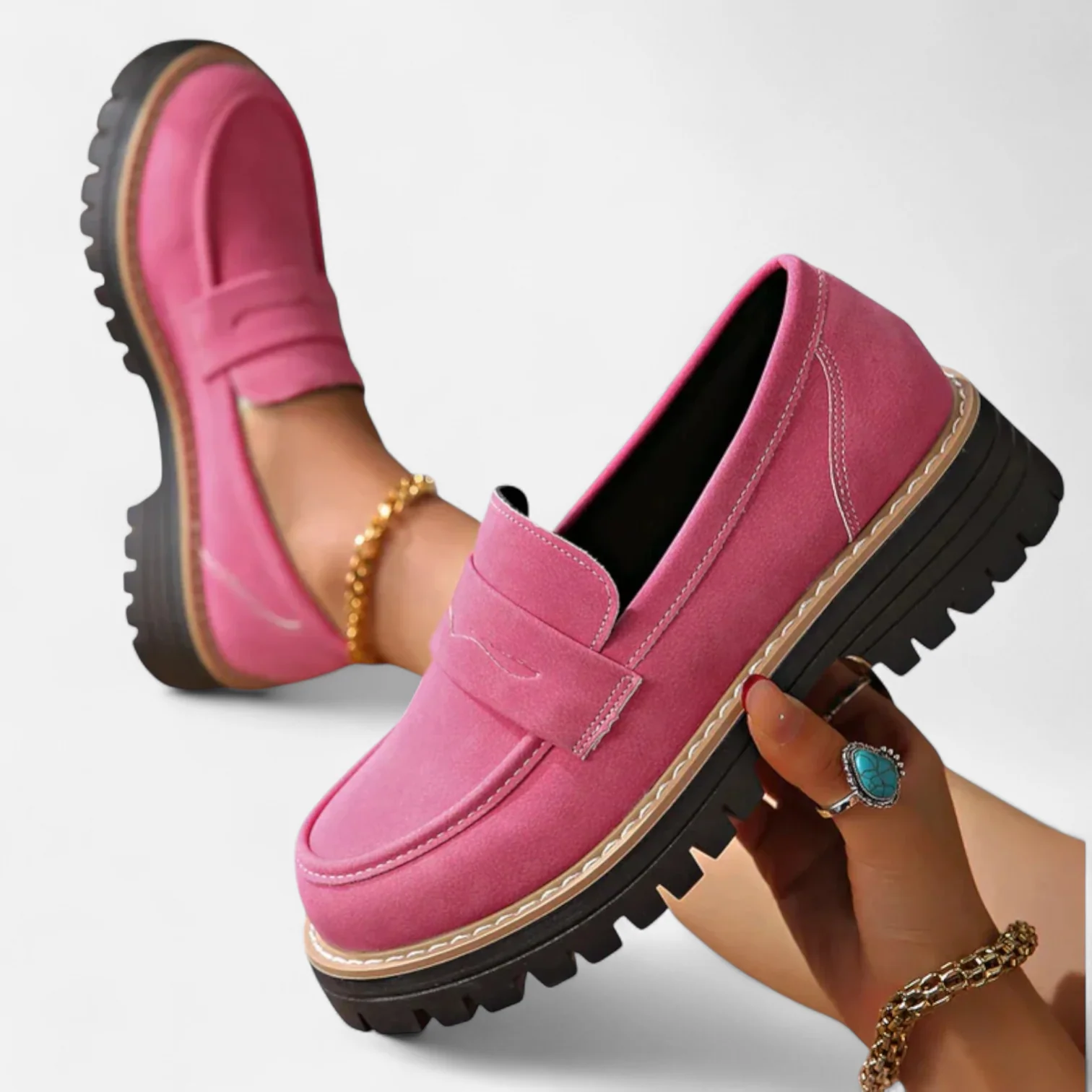 Bequemer Premium Loafer mit eleganter Linienführung für Damen | Diario -3