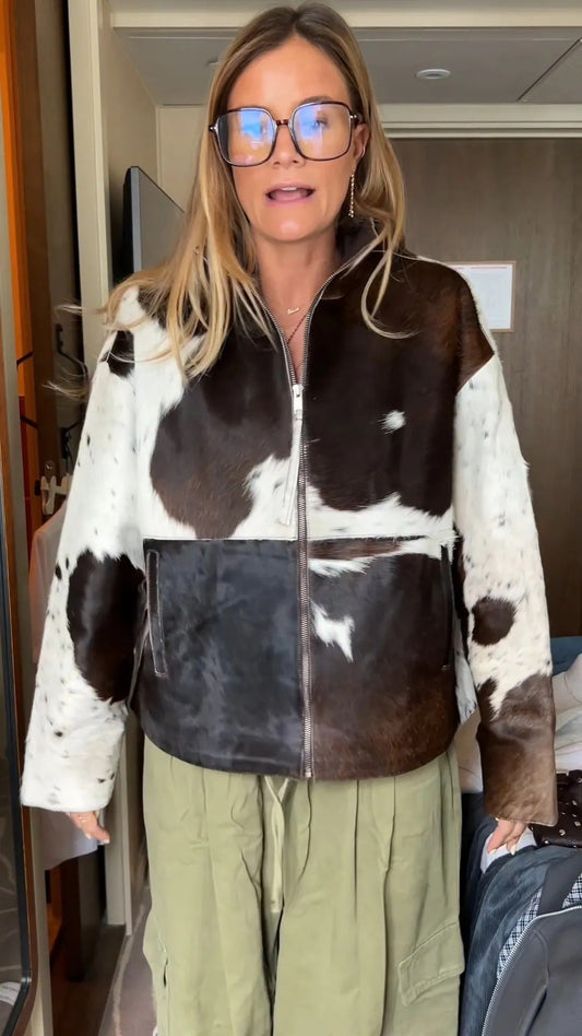 Bequeme Feine Jacke mit Print für Damen | Noe -1