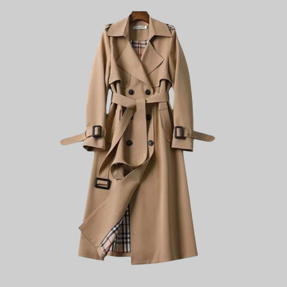 Bequemer Edler Trenchcoat mit Gürtel für Damen | Trench -2