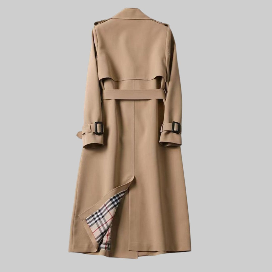 Bequemer Edler Trenchcoat mit Gürtel für Damen | Trench -3