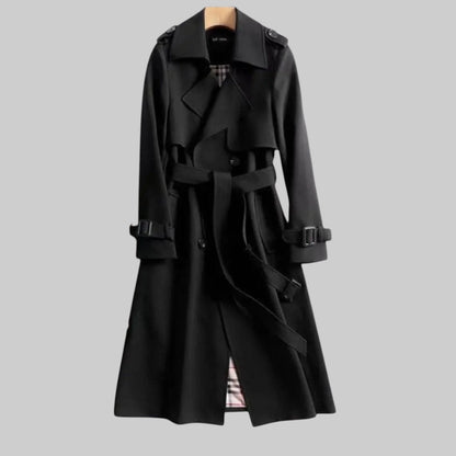 Bequemer Edler Trenchcoat mit Gürtel für Damen | Trench -6