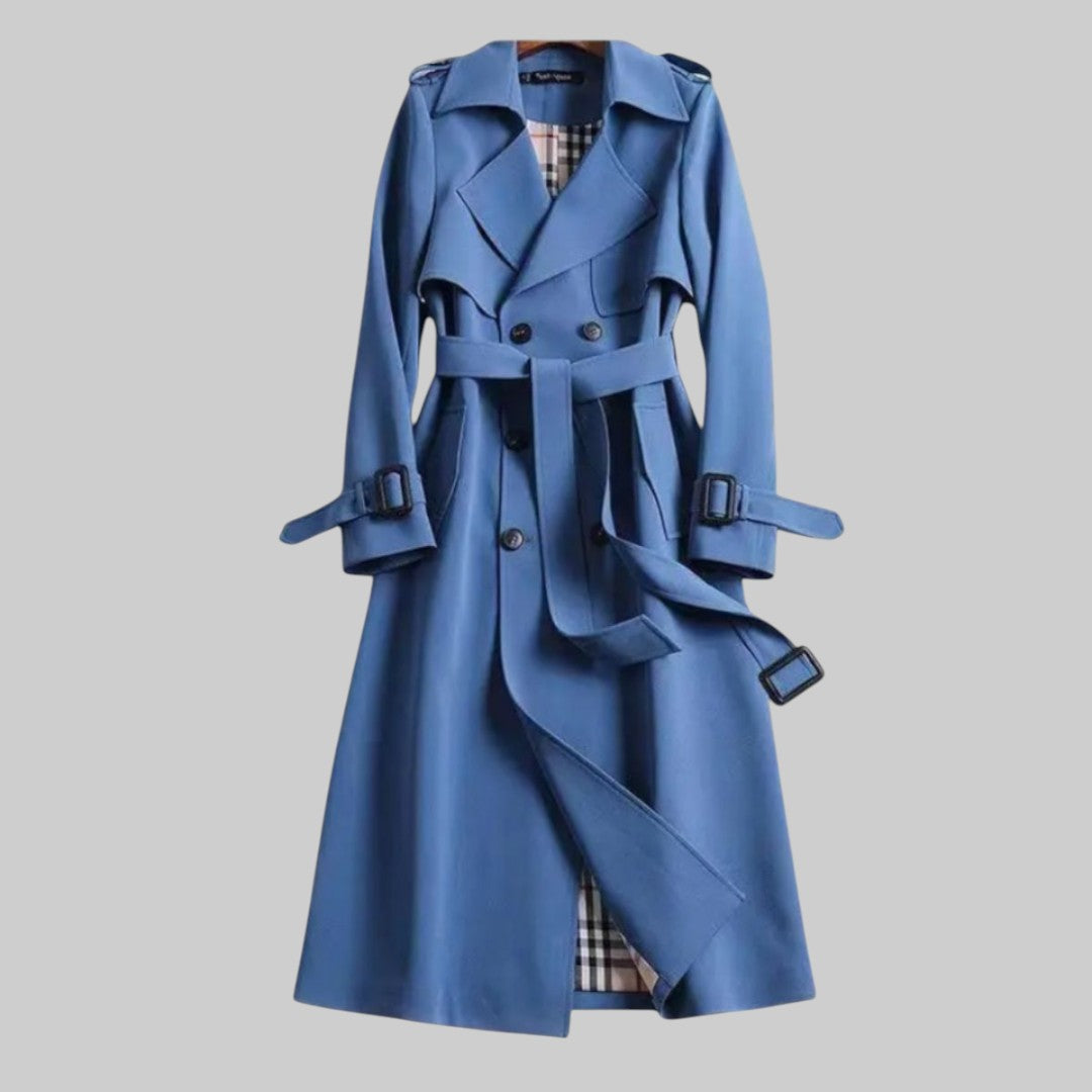 Bequemer Edler Trenchcoat mit Gürtel für Damen | Trench -7