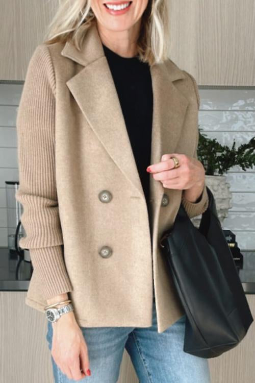 Eleganter Blazer Strickärmeln für Männer | Valeria -2
