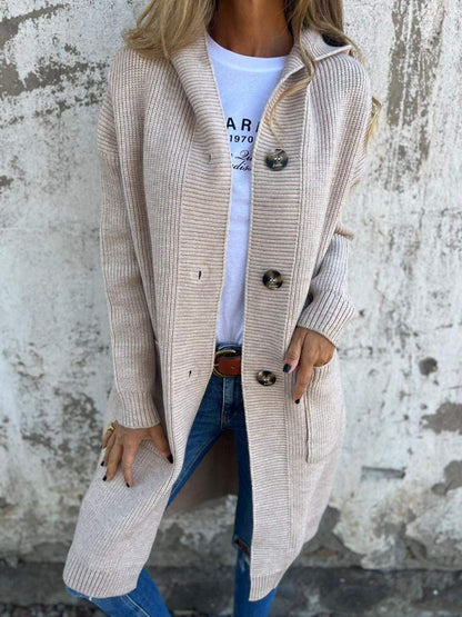 Stilvolle Edle Strickjacke mit eleganter Linienführung für Damen | Klassisch -1