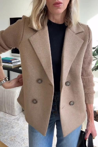 Eleganter Blazer Strickärmeln für Männer | Valeria -1