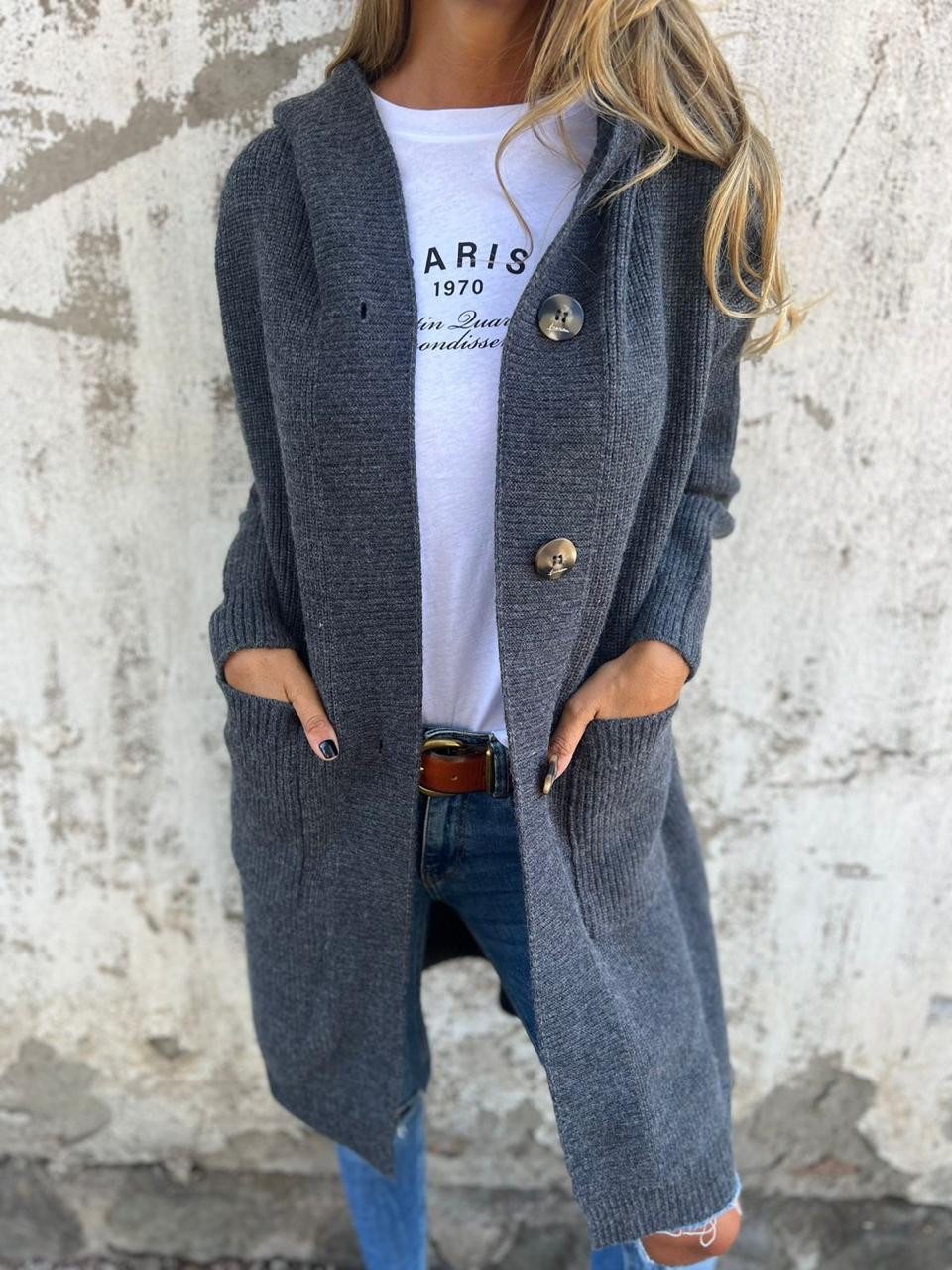 Stilvolle Edle Strickjacke mit eleganter Linienführung für Damen | Klassisch -4
