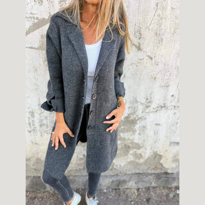 Langer Eleganter Damenmantel Alltag Stil für Männer | Baylea -5