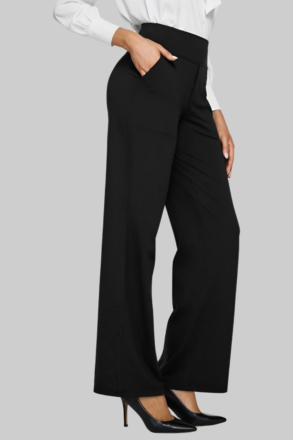 Stilvolle Raffinierte Hose mit Strick für Damen | Calista -10