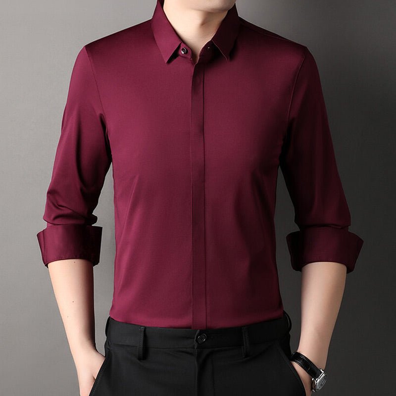 Elegantes Edles Hemd mit figurbetonter Passform für Herren | Mateo -9