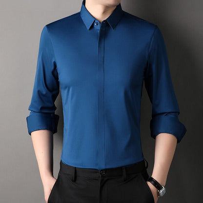 Elegantes Edles Hemd mit figurbetonter Passform für Herren | Mateo -5