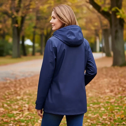 Elegante Feine Windjacke mit geradem Schnitt für Damen | Sara -2