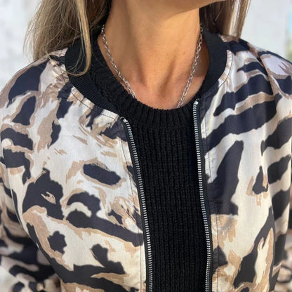 Moderne Raffinierte Bomberjacke mit Print für Damen | Urbana -5