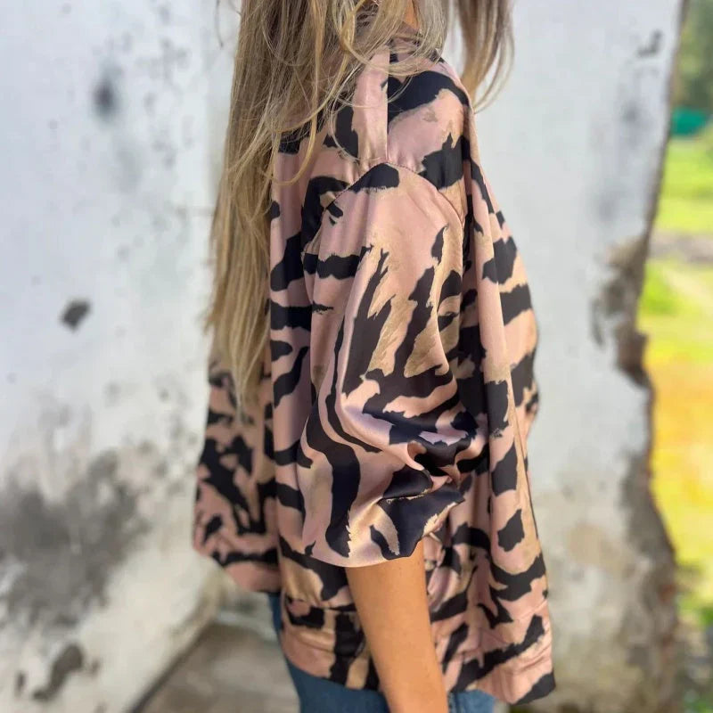 Moderne Raffinierte Bomberjacke mit Print für Damen | Urbana -10
