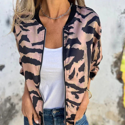 Moderne Raffinierte Bomberjacke mit Print für Damen | Urbana -2