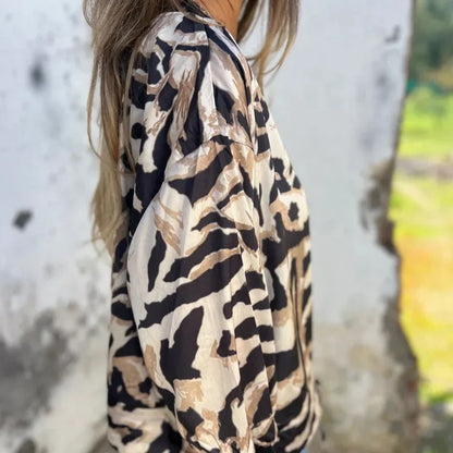 Moderne Raffinierte Bomberjacke mit Print für Damen | Urbana -8
