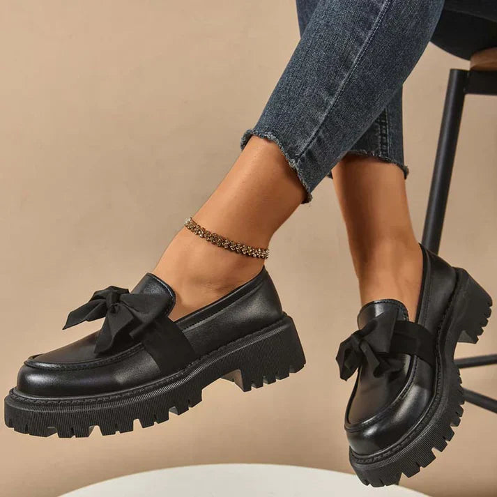 Stilvoller Hochwertiger Loafer mit Plateau für Damen | Violeta -13