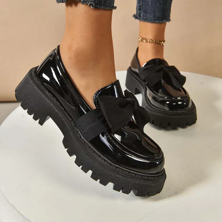 Stilvoller Hochwertiger Loafer mit Plateau für Damen | Violeta -10