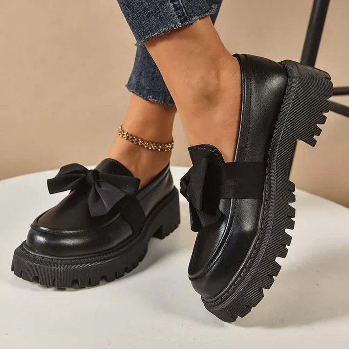 Stilvoller Hochwertiger Loafer mit Plateau für Damen | Violeta -12
