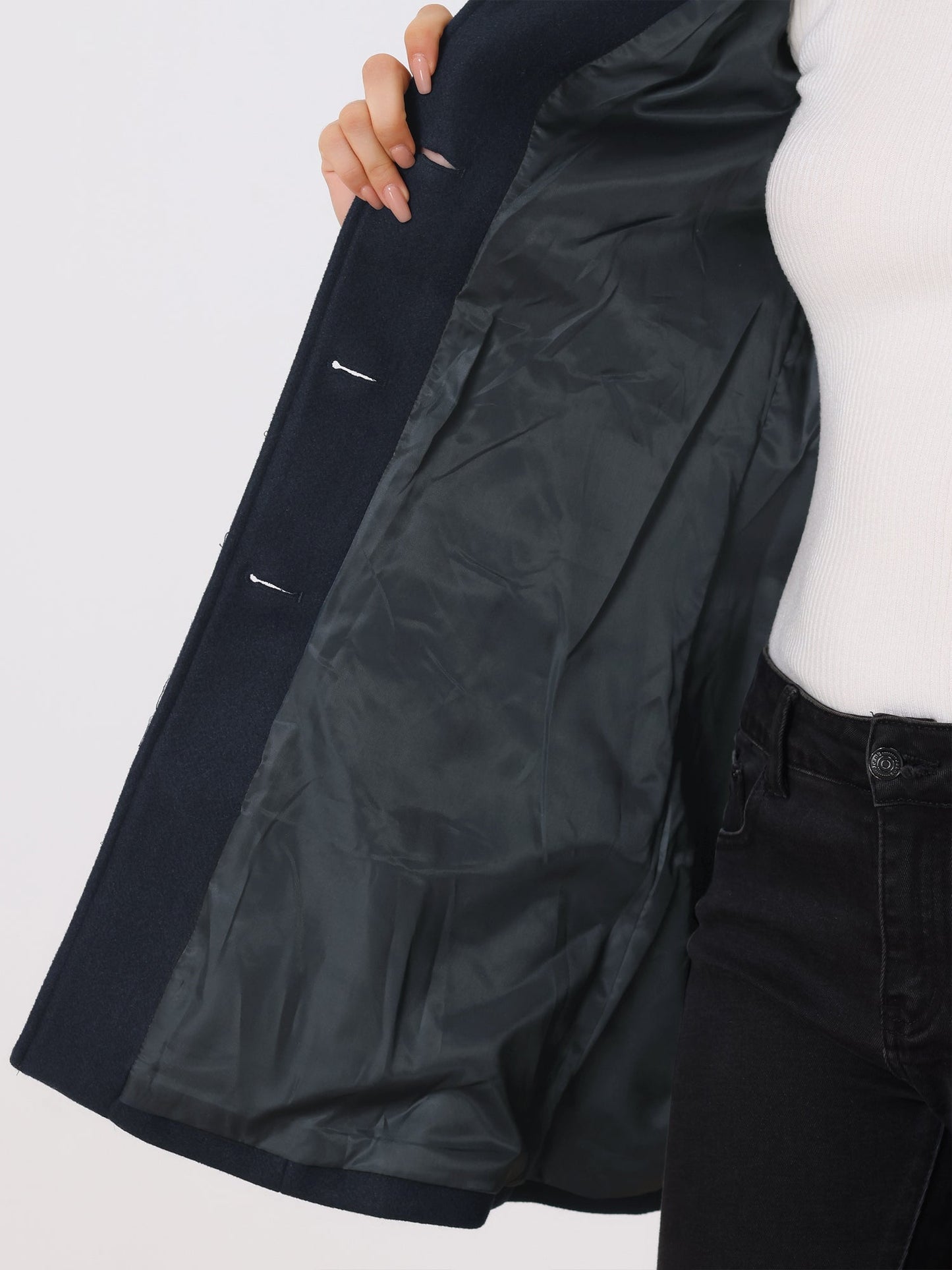 Eleganter Mantel mit Knopfleiste für Damen | Lysandra