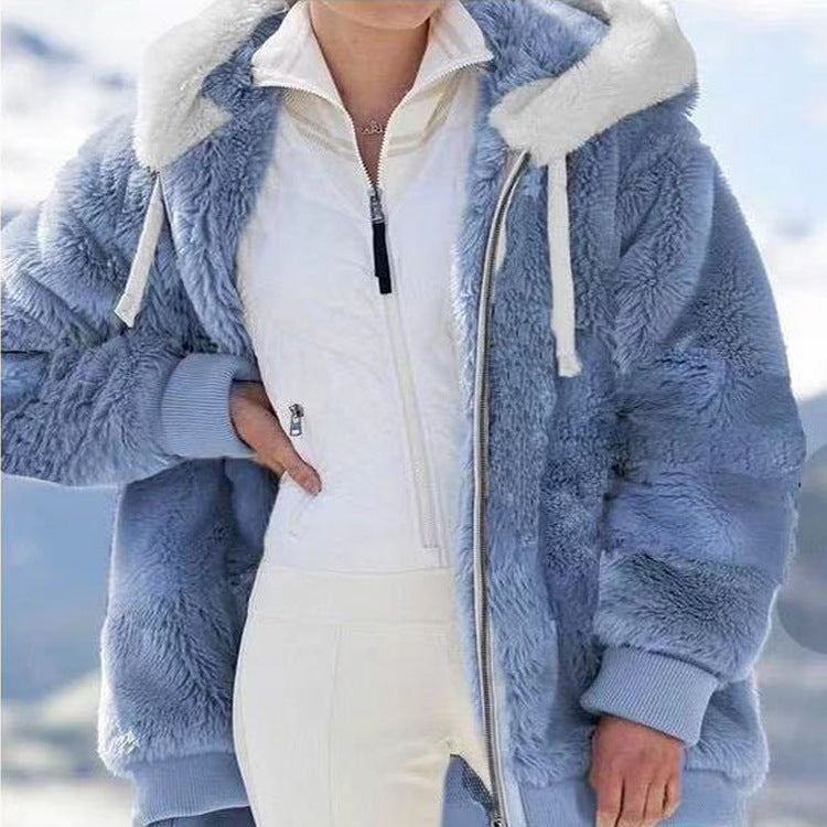 Elegante Hochwertige Jacke mit Kapuze für Damen | Alaska -11