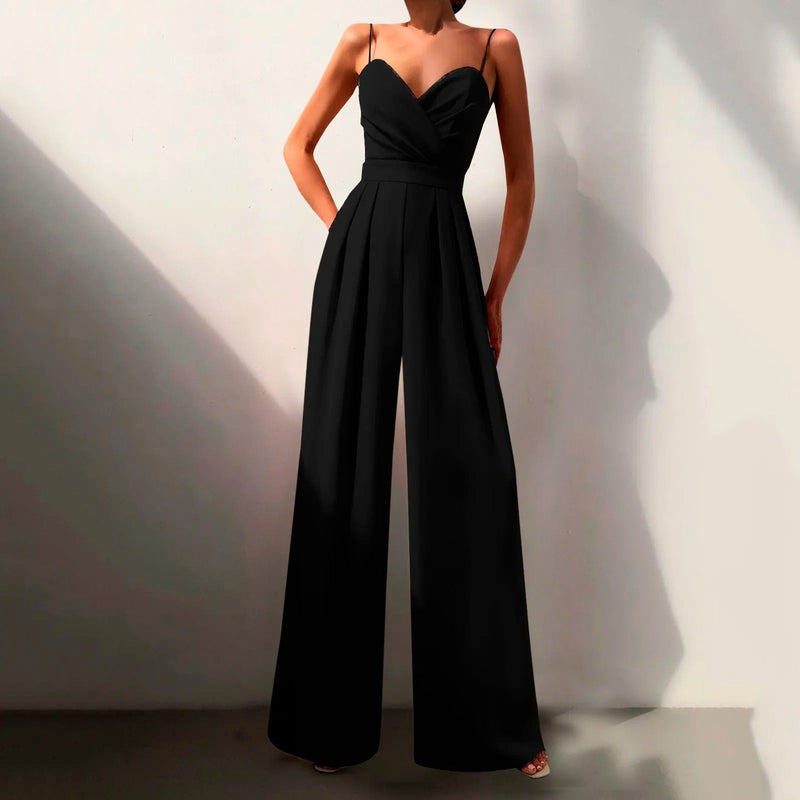 Stilvoller Premium Jumpsuit mit Strick für Damen | Ursella -1