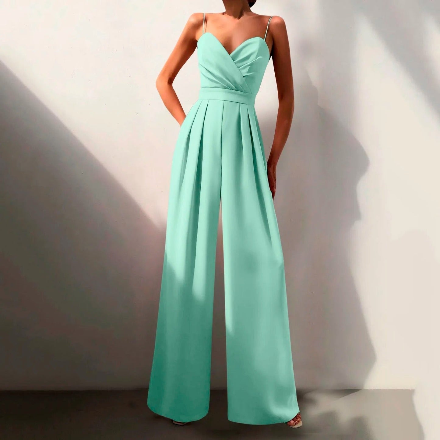 Stilvoller Premium Jumpsuit mit Strick für Damen | Ursella -9