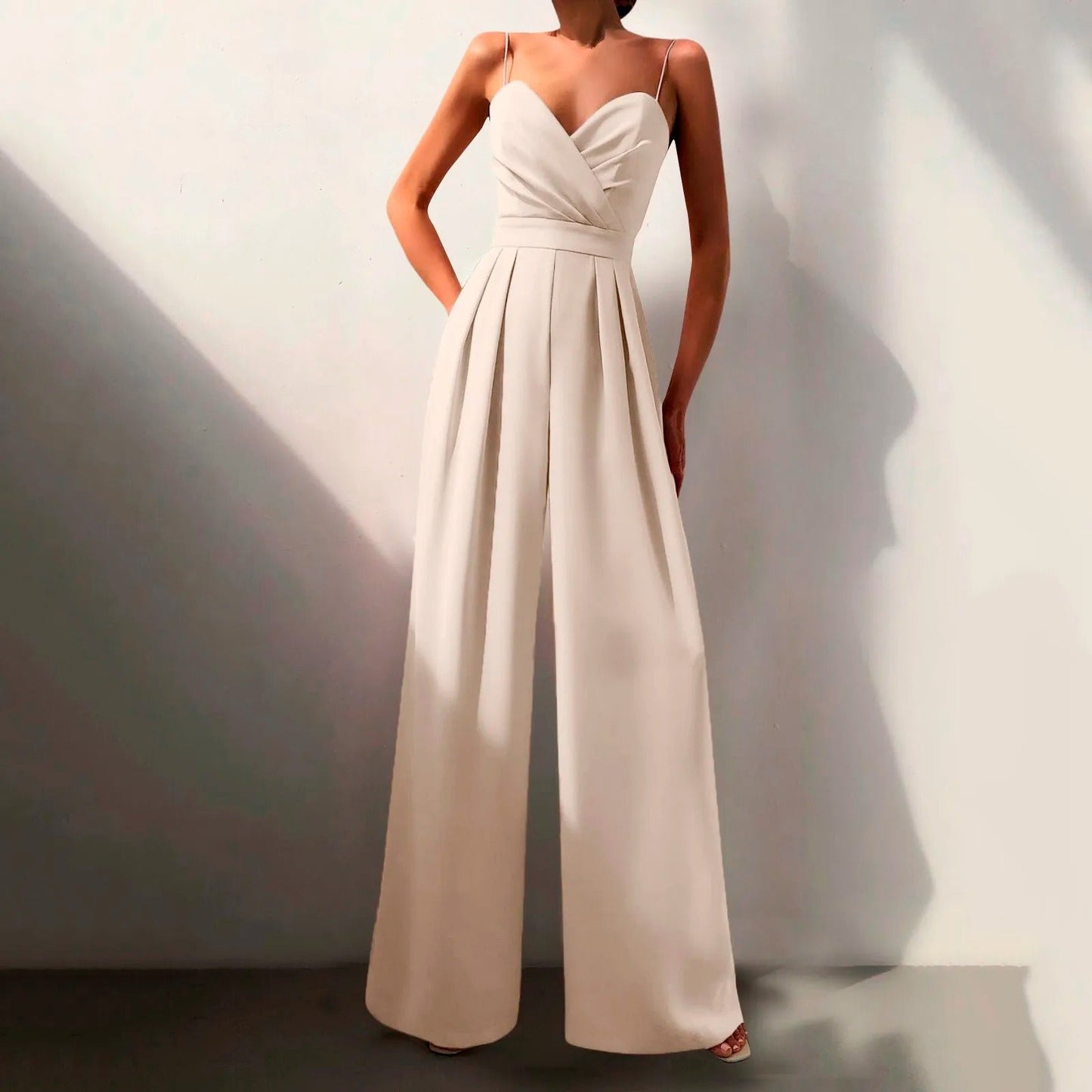 Stilvoller Premium Jumpsuit mit Strick für Damen | Ursella -10