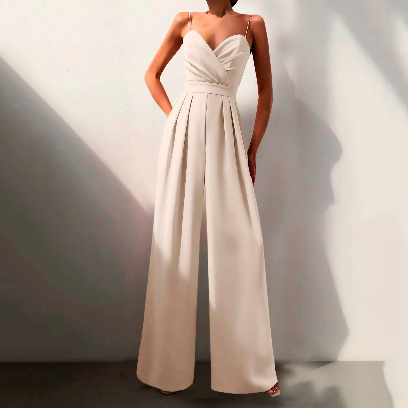 Stilvoller Premium Jumpsuit mit Strick für Damen | Ursella -10