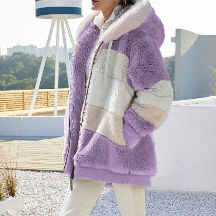 Elegante Hochwertige Jacke mit Kapuze für Damen | Alaska -14