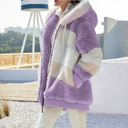 Elegante Hochwertige Jacke mit Kapuze für Damen | Alaska -14